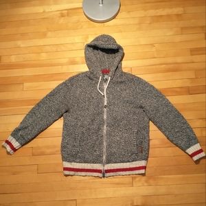 Beautiful vintage Roots knitted hoodie in good condition